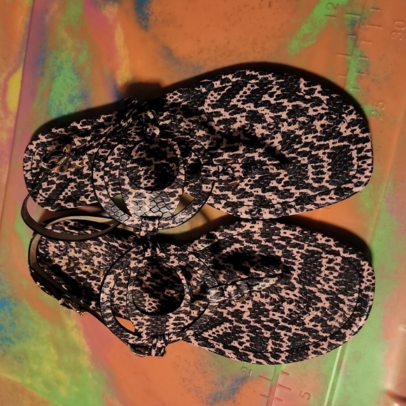 Coach Shoes - Coach size 9.5 womens pink snakskin sandals..worn once. Like new!Bought Dillards